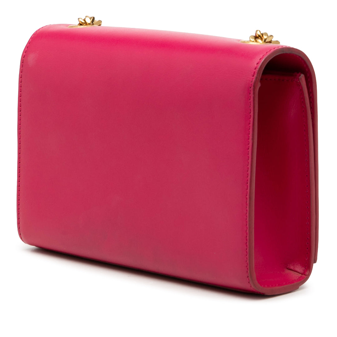 Saint Laurent Small Smooth Cuir de veau Monogram Kate Pompon Sac porté croisé