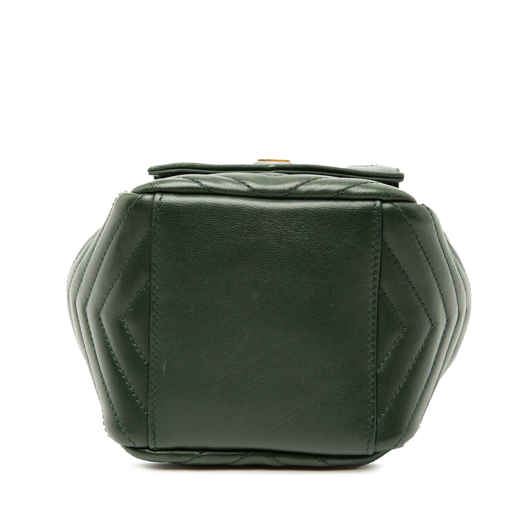Saint Laurent Mini Matelassé Cuir Joe Bucket Sac