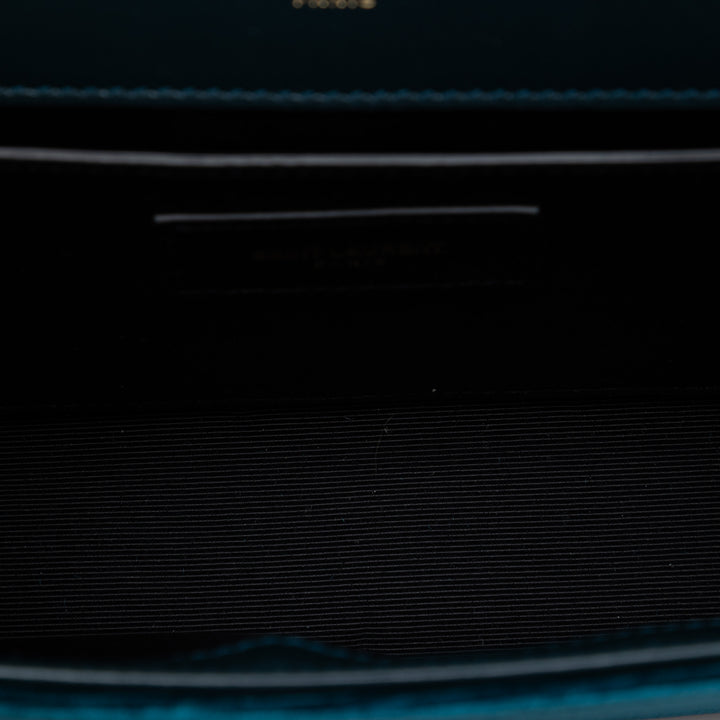Saint Laurent Small Velours Monogram Kate Pompon Sac porté croisé