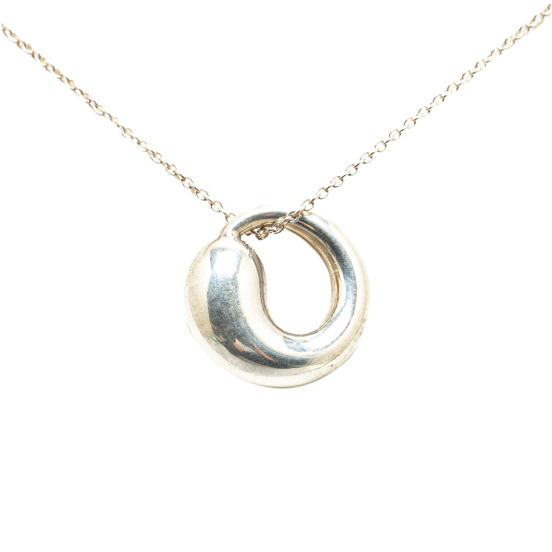 Sterling Silver Eternal Circle Necklace Silver - Gaby Paris