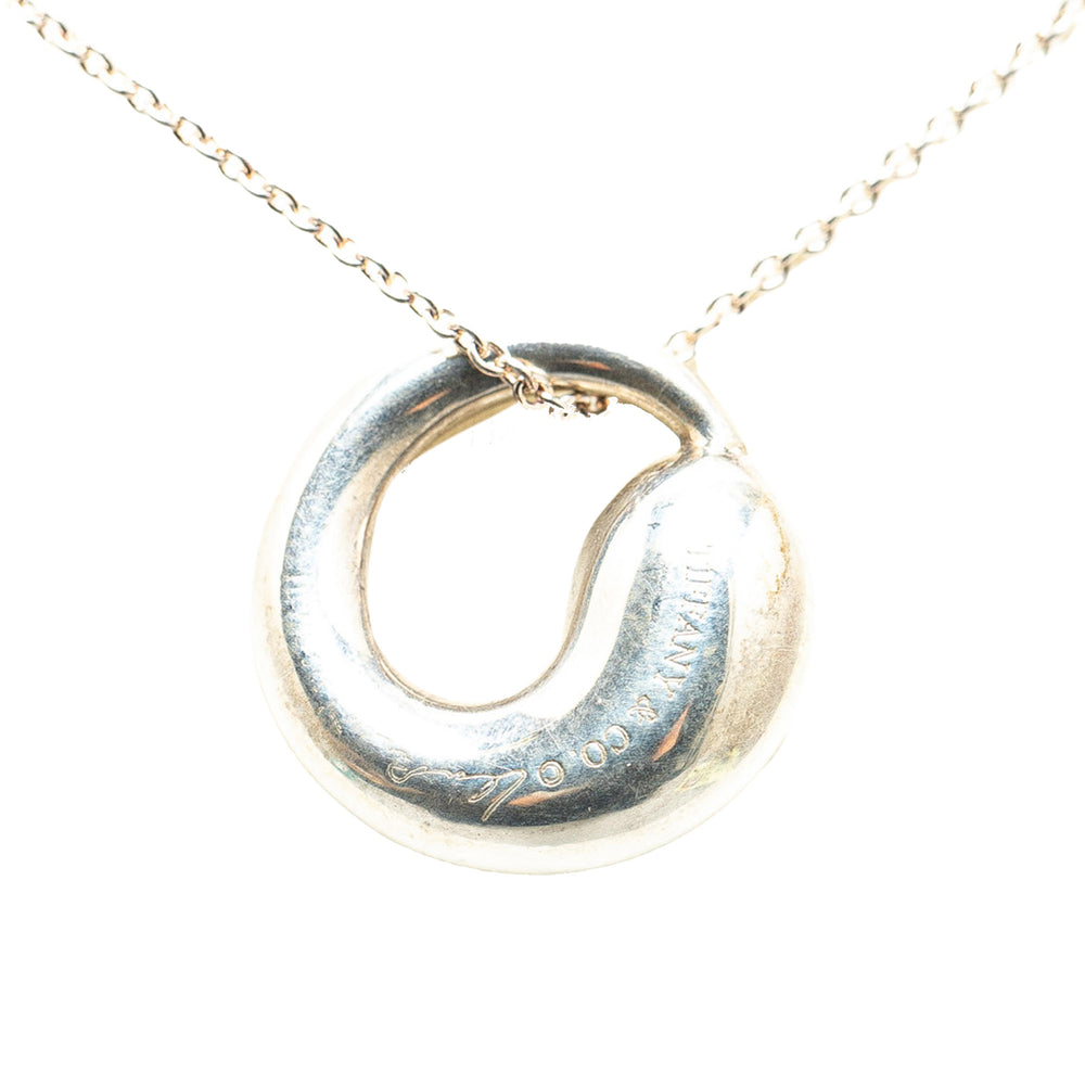 Sterling Silver Eternal Circle Necklace Silver - Gaby Paris