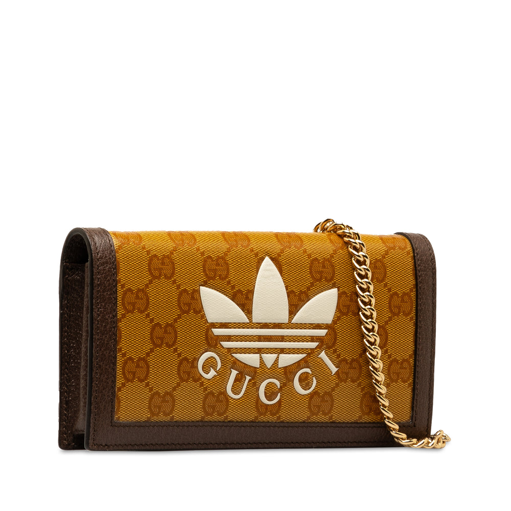 x Adidas GG Supreme Wallet on Chain Brown - Gaby Paris