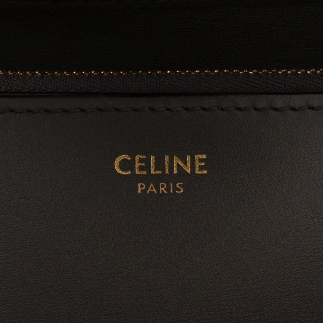 Celine Medium Cuir de veau Classic Boîte Gris