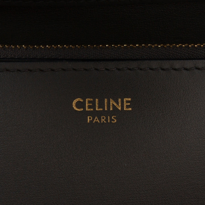 Celine Medium Cuir de veau Classic Boîte Gris
