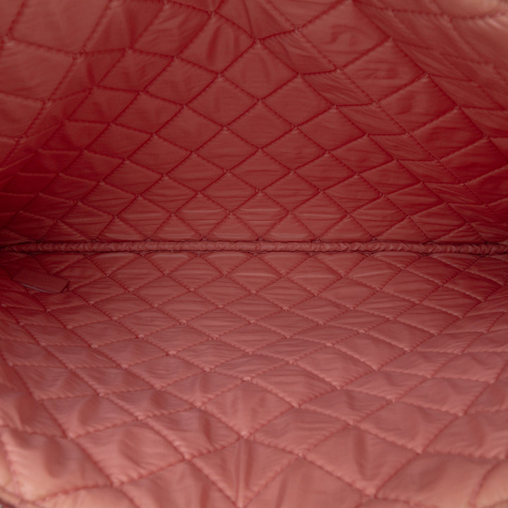 Large Tweed Deauville O Case Clutch Pink - Gaby Paris