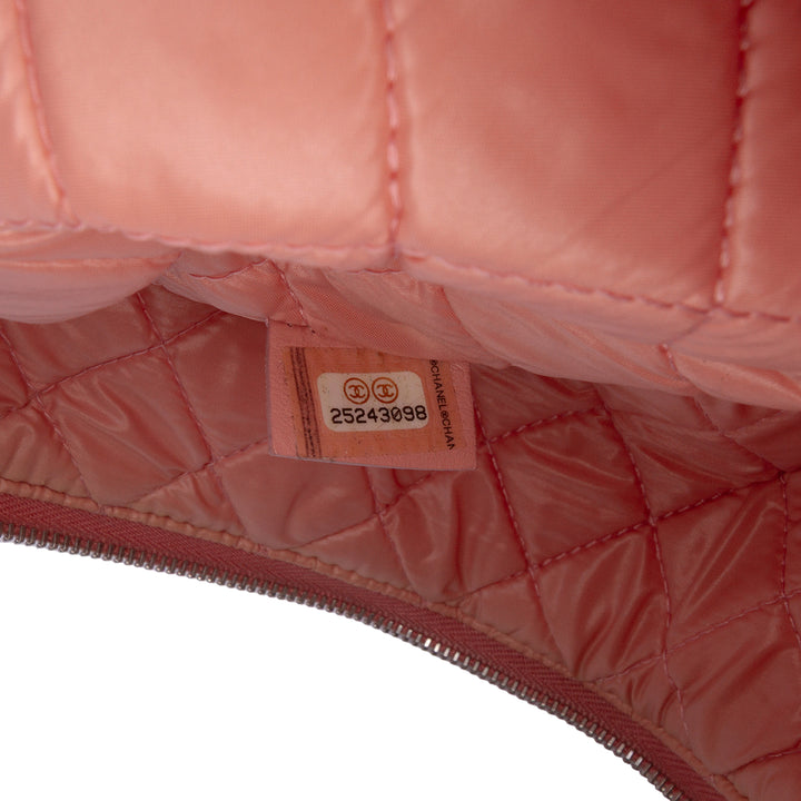Large Tweed Deauville O Case Clutch Pink - Gaby Paris