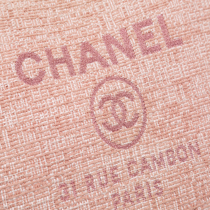 Large Tweed Deauville O Case Clutch Pink - Gaby Paris