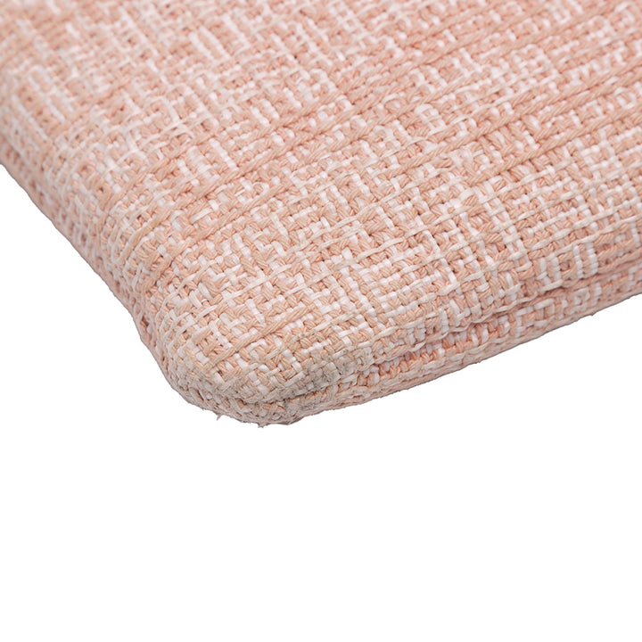Large Tweed Deauville O Case Clutch Pink - Gaby Paris
