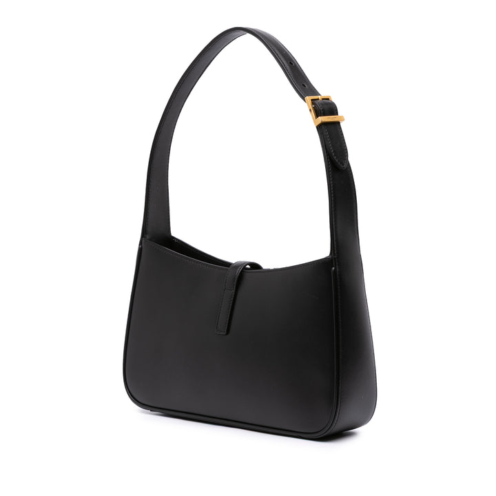 Saint Laurent Smooth Cuir de veau Le 5 a 7 Hobo Noir