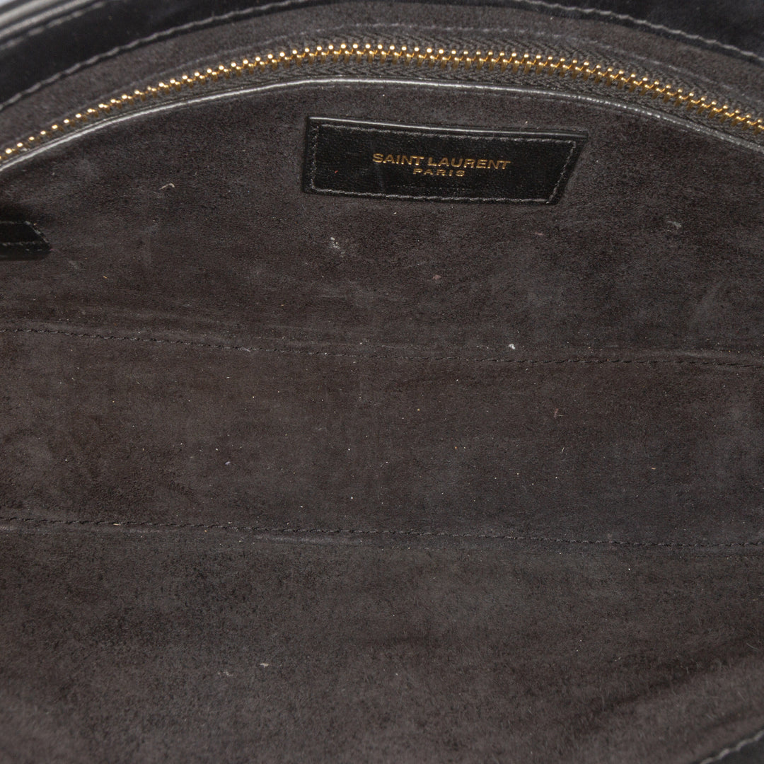 Saint Laurent Smooth Cuir de veau Le 5 a 7 Hobo Noir