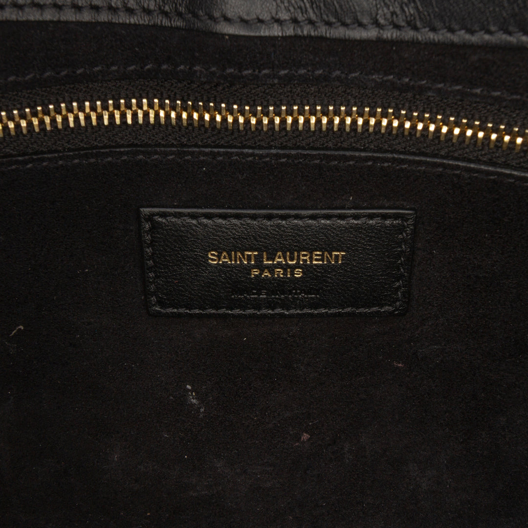 Saint Laurent Smooth Cuir de veau Le 5 a 7 Hobo Noir