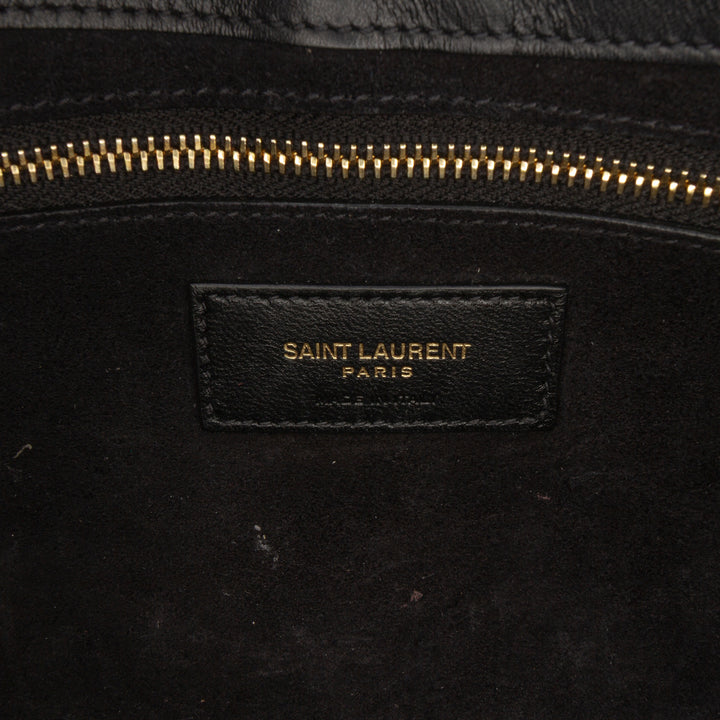 Saint Laurent Smooth Cuir de veau Le 5 a 7 Hobo Noir