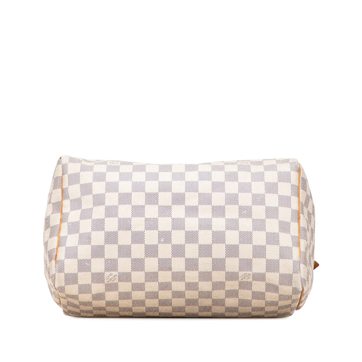 Louis Vuitton Damier Azur Speedy 30 Blanc – GABY PARIS Authentique