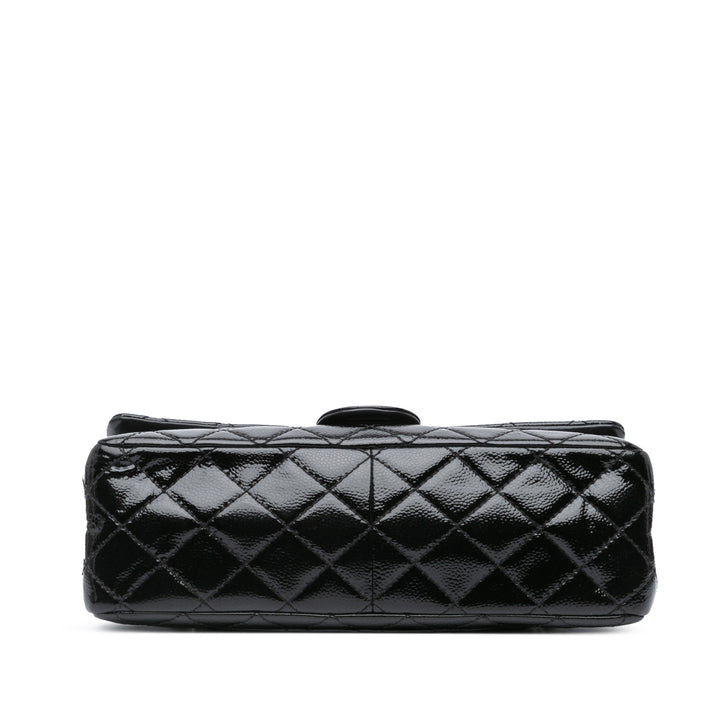 Quilted Patent Caviar 2.55 Reissue Flap 226 Black - Gaby Paris