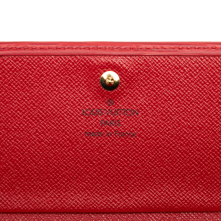 Louis Vuitton Porte Monnaie Billets Tresor Portefeuille Épi Rouge – vue 5 – GABY PARIS