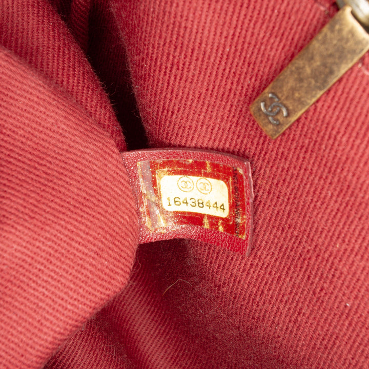 Chanel Large Matelassé Glazed Caviar Shiva à rabat