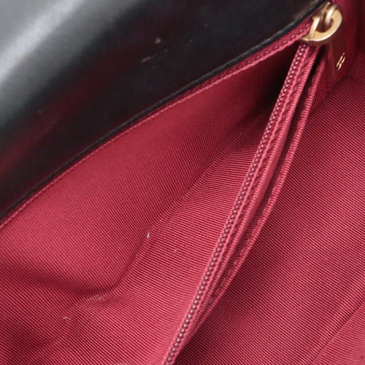 Chanel Mini Rectangular Classic Cuir d’agneau Romance Simple rabat Noir