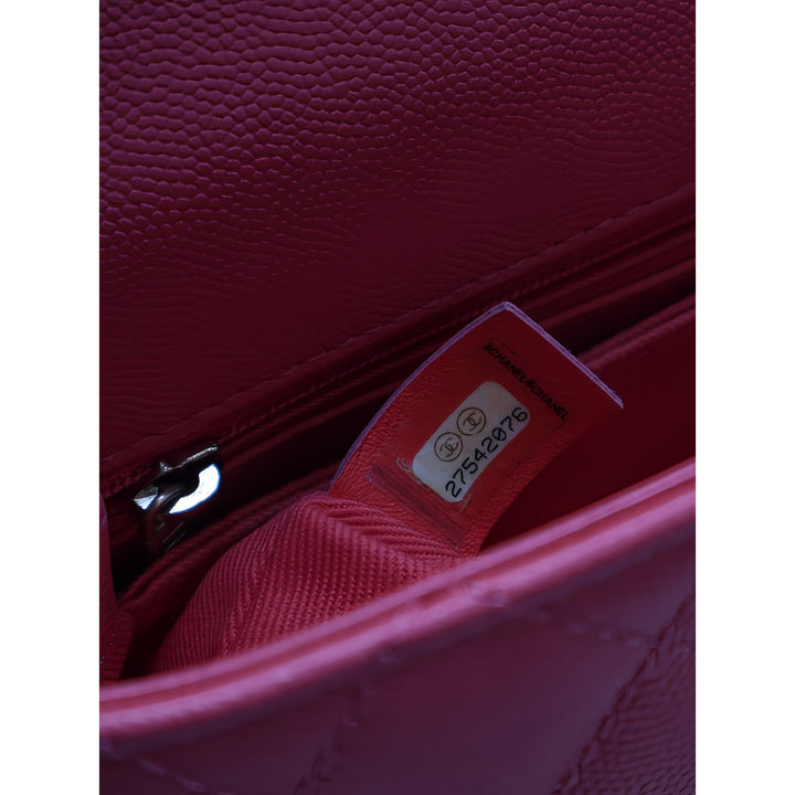 Chanel Sac à main Matelassé Coco à Mini Cuir caviar Rose – vue 11 – GABY PARIS