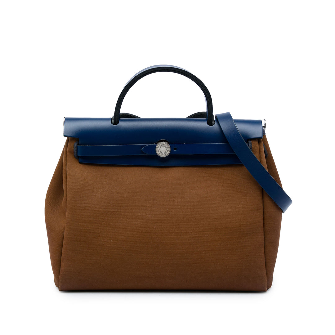 Hermès Sac à main Herbag Zippé Retourne Verso 31 Bleu – vue principale – GABY PARIS
