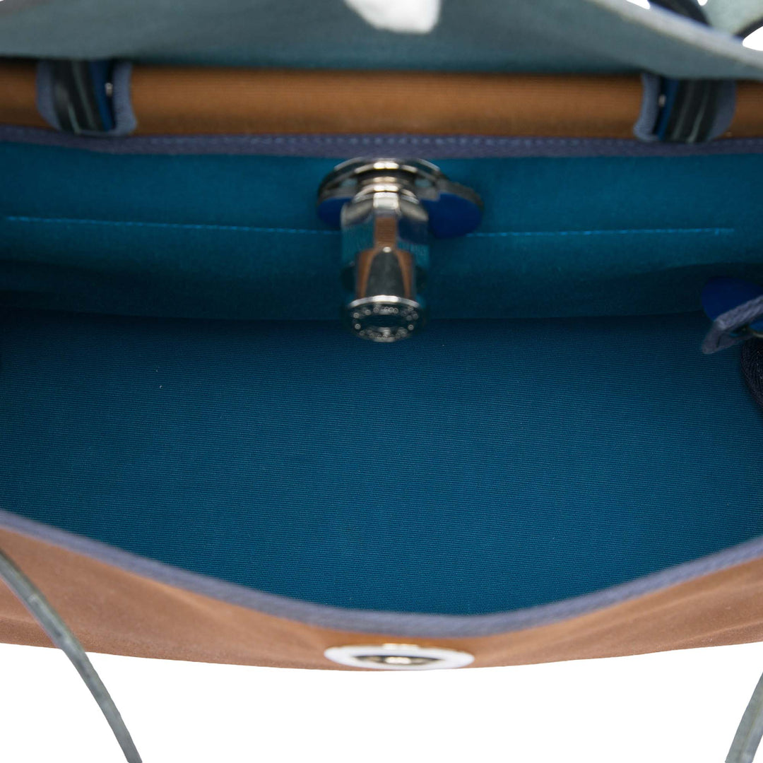 Hermès Sac à main Herbag Zippé Retourne Verso 31 Bleu – vue 4 – GABY PARIS