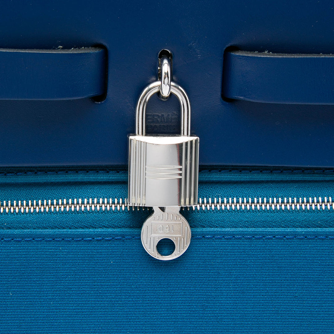 Hermès Sac à main Herbag Zippé Retourne Verso 31 Bleu – vue 5 – GABY PARIS