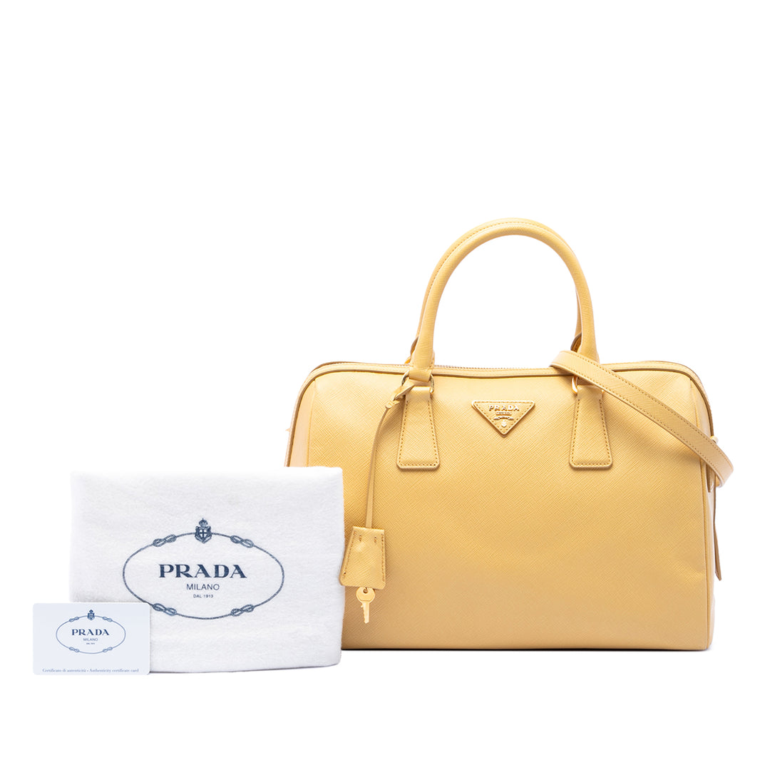 Prada Saffiano Lux Boston Sac
