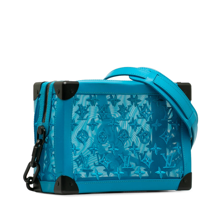 Monogram Mesh Soft Trunk Blue - Gaby Paris