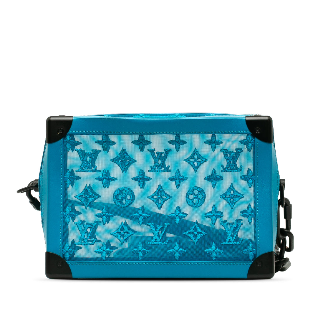 Monogram Mesh Soft Trunk Blue - Gaby Paris