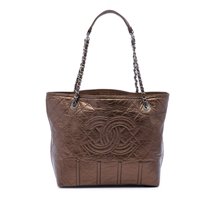 Chanel Distressed Cuir de veau Shopping In Moscow Cabas