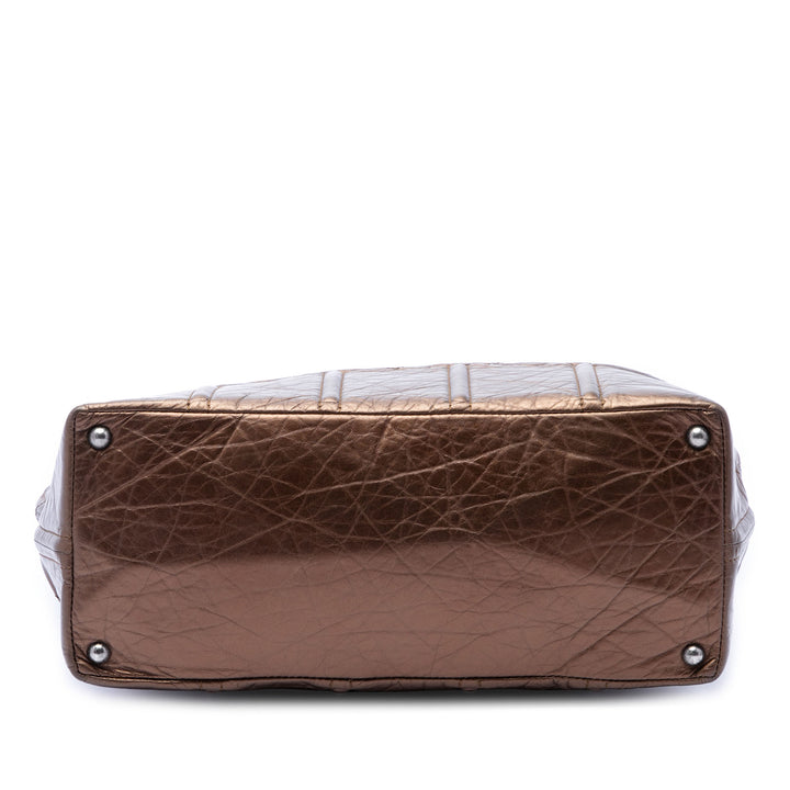 Chanel Distressed Cuir de veau Shopping In Moscow Cabas