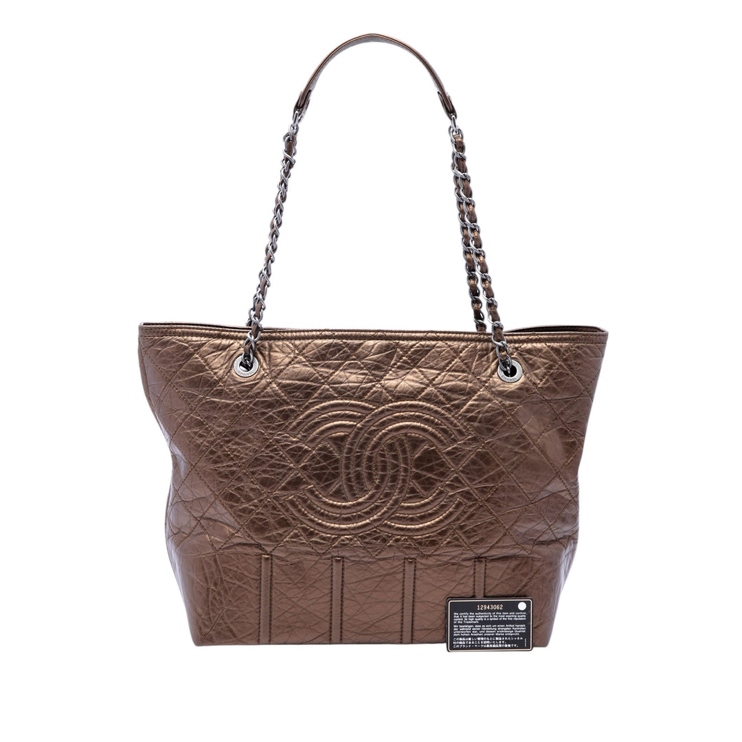 Chanel Distressed Cuir de veau Shopping In Moscow Cabas