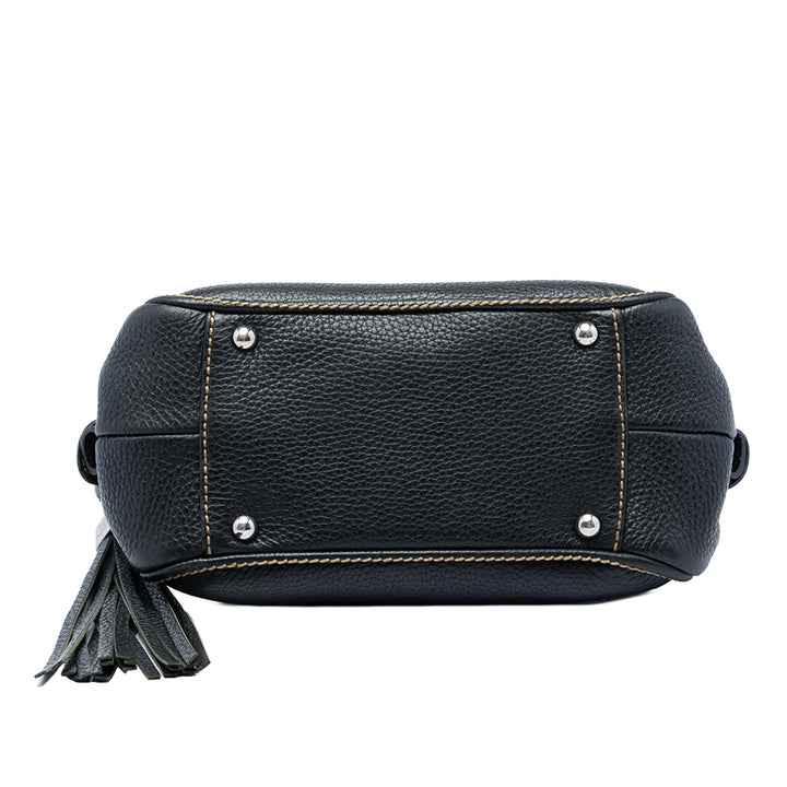 Chanel Cuir de veau grainé Pompon LAX Bowler Sac