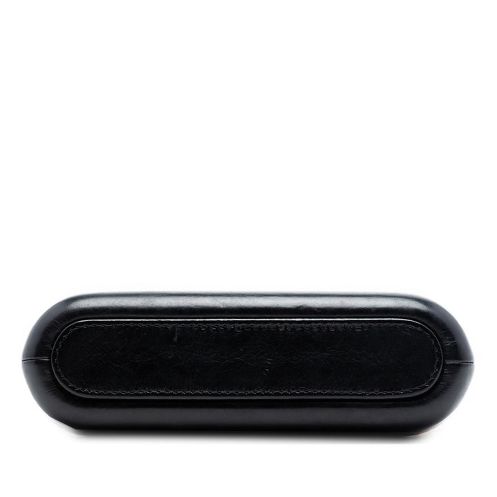 Chanel Bicolor vieilli Cuir de veau Gabrielle Double Zip Pochette avec chaîne