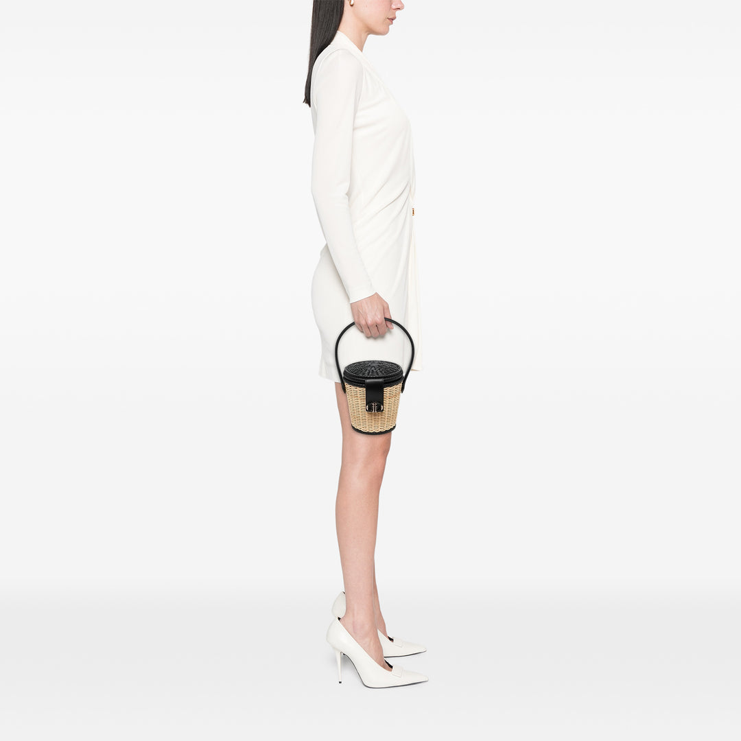 Dior CD Sac seau Osier Noir – vue 6 – GABY PARIS
