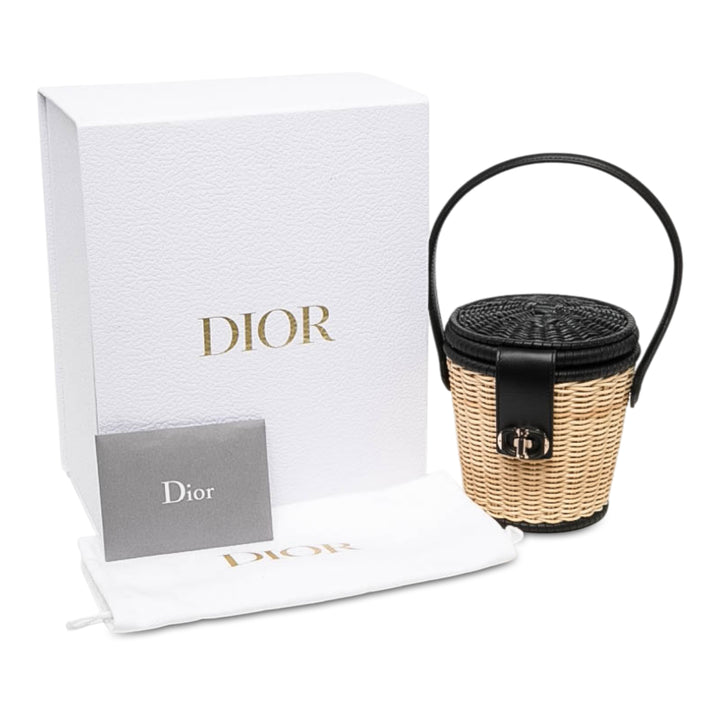 Dior CD Sac seau Osier Noir – vue 7 – GABY PARIS