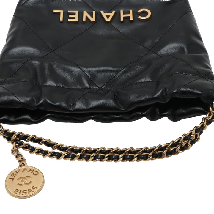 Chanel Mini brillant Cuir de veau 22 Sac à main
