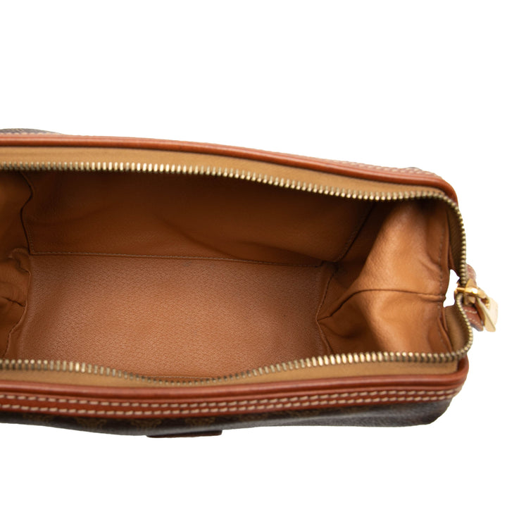 Celine Macadam Coated Toile Cosmetic Pochette