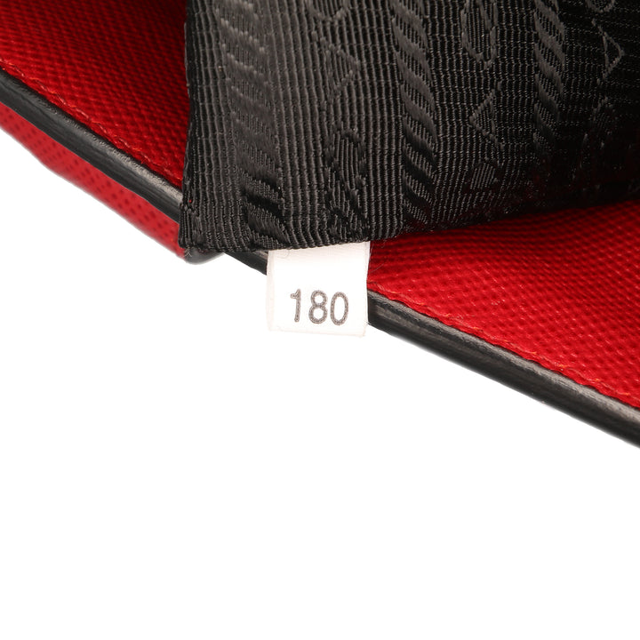 Studded Saffiano Cuir Promenade Satchel Red - Gaby Paris