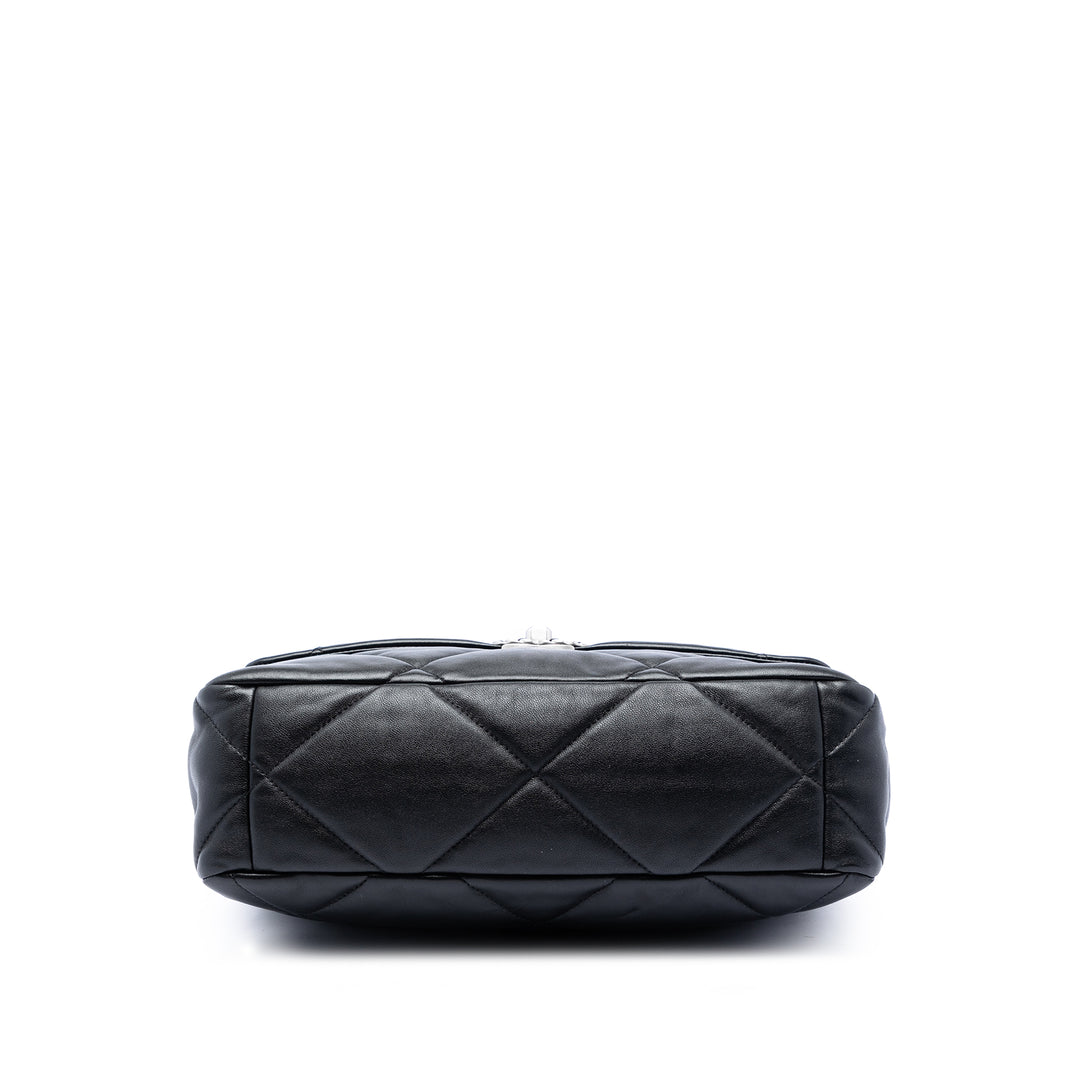 Chanel 19 à rabat Grand Cuir d'agneau