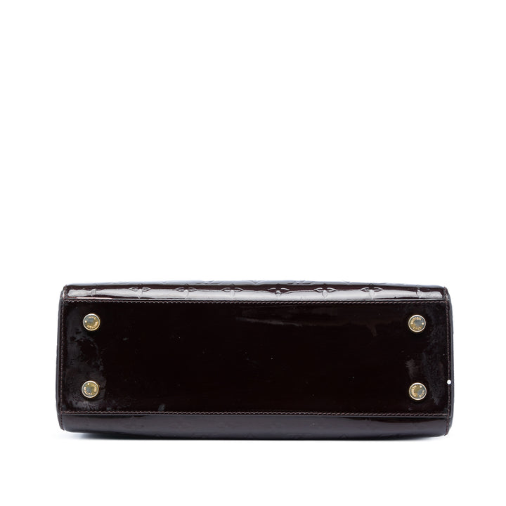 Louis Vuitton Brea MM Cuir verni Monogram Violet – vue 3 – GABY PARIS