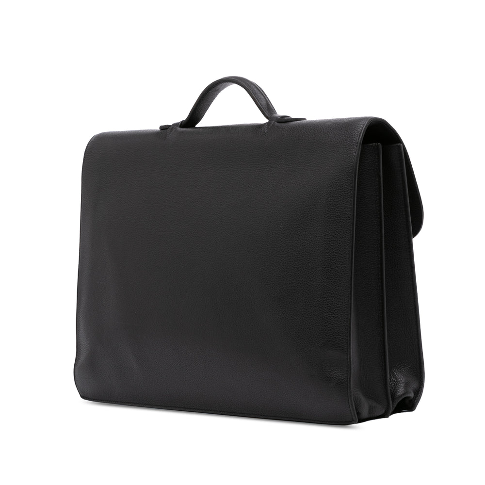 Hermès Togo Sac A Depeches 38 Noir – GABY PARIS Authentique