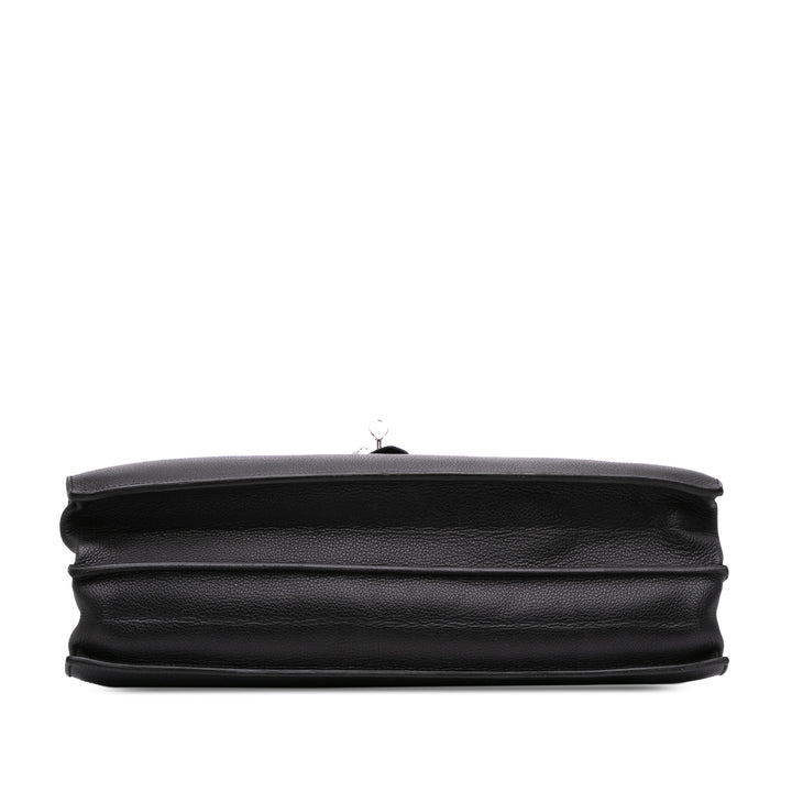 Hermès Togo Sac A Depeches 38 Noir – GABY PARIS Authentique