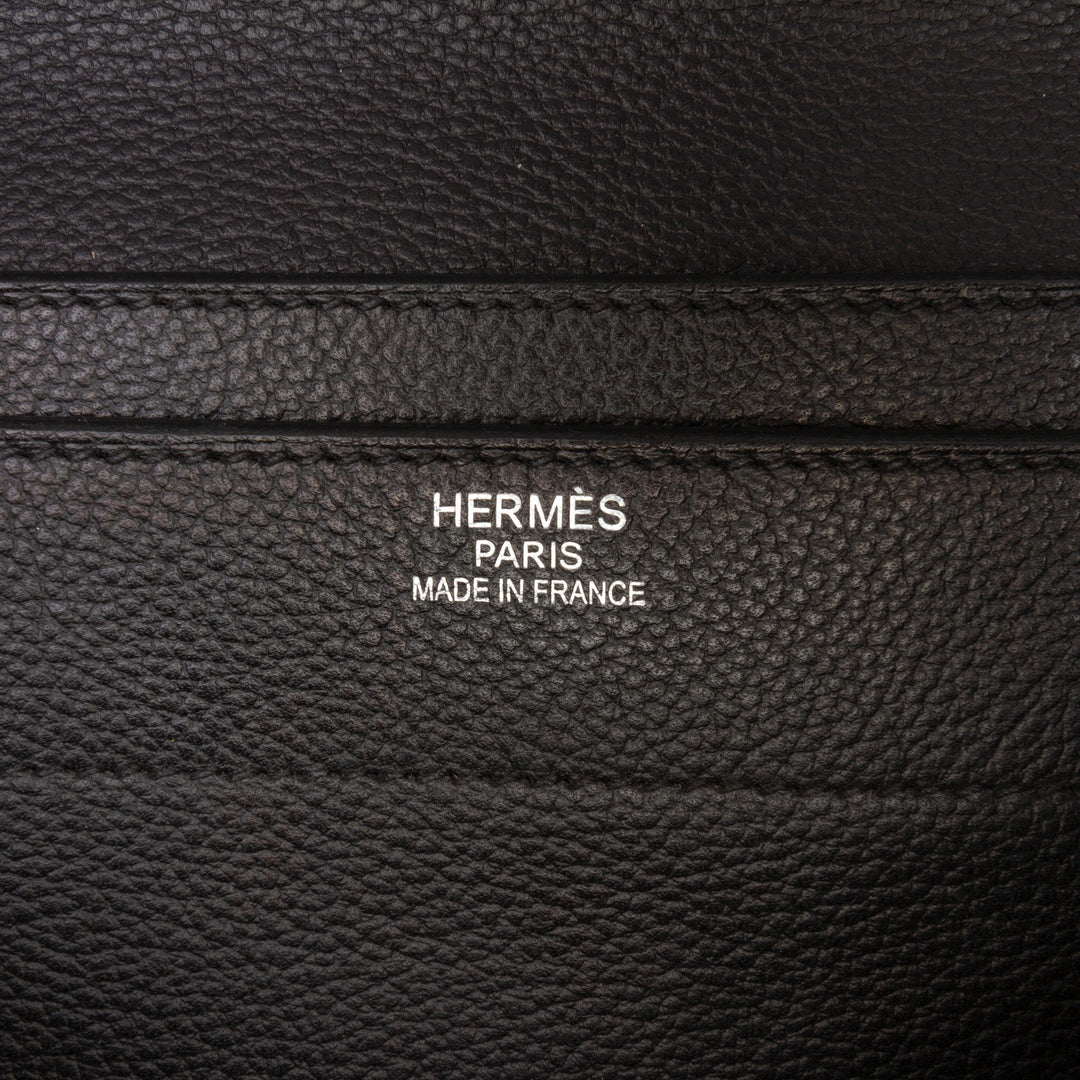 Hermès Togo Sac A Depeches 38 Noir – GABY PARIS Authentique