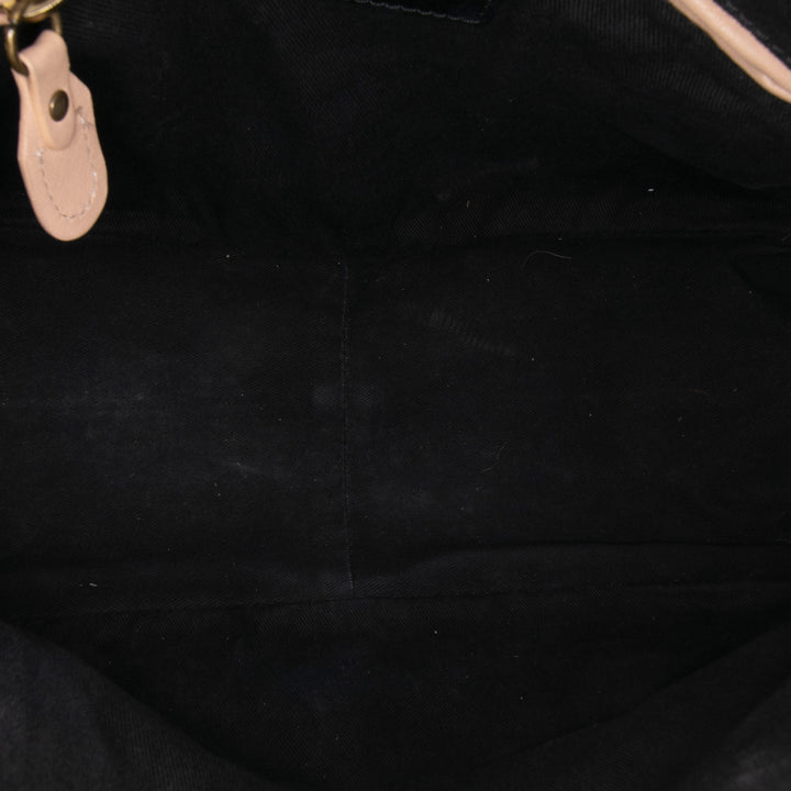Medium Pebbled Leather Paraty Satchel Black - Gaby Paris