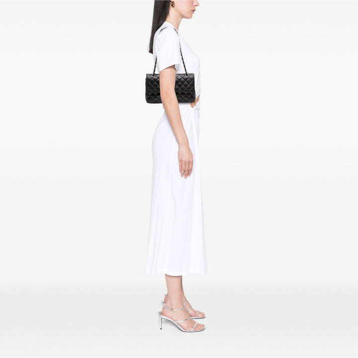 Medium Classic Lambskin Double Flap Black - Gaby Paris