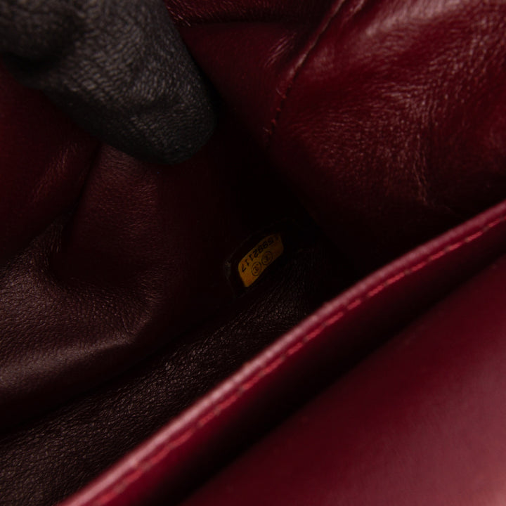Medium Classic Lambskin Double Flap Black - Gaby Paris