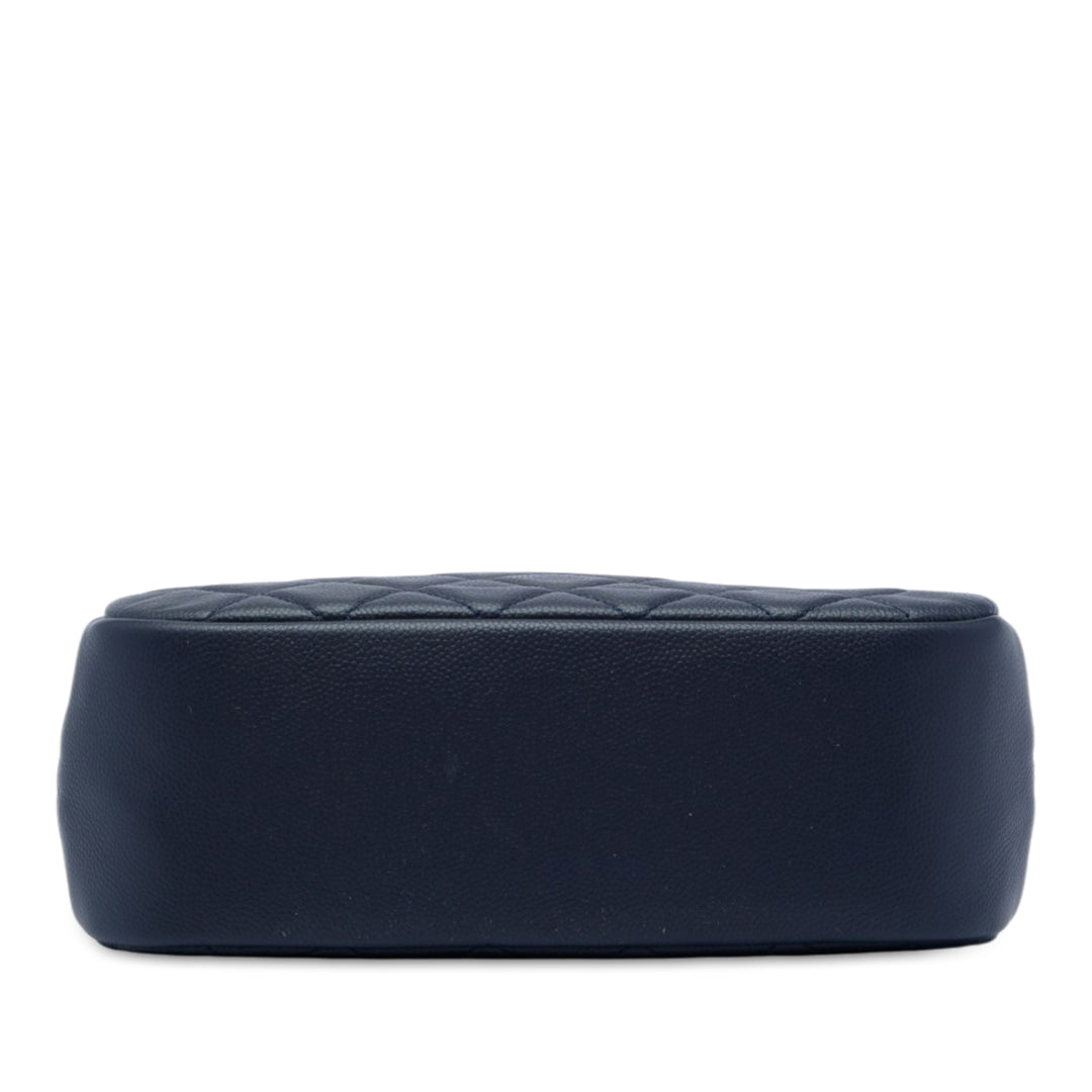 Chanel Large Matelassé Caviar Curvy Cosmetic Pochette