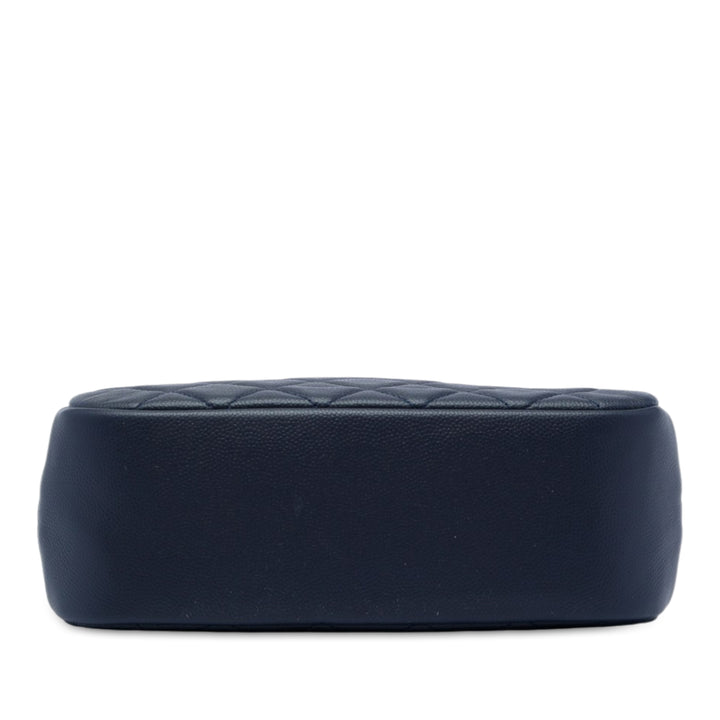 Chanel Large Matelassé Caviar Curvy Cosmetic Pochette