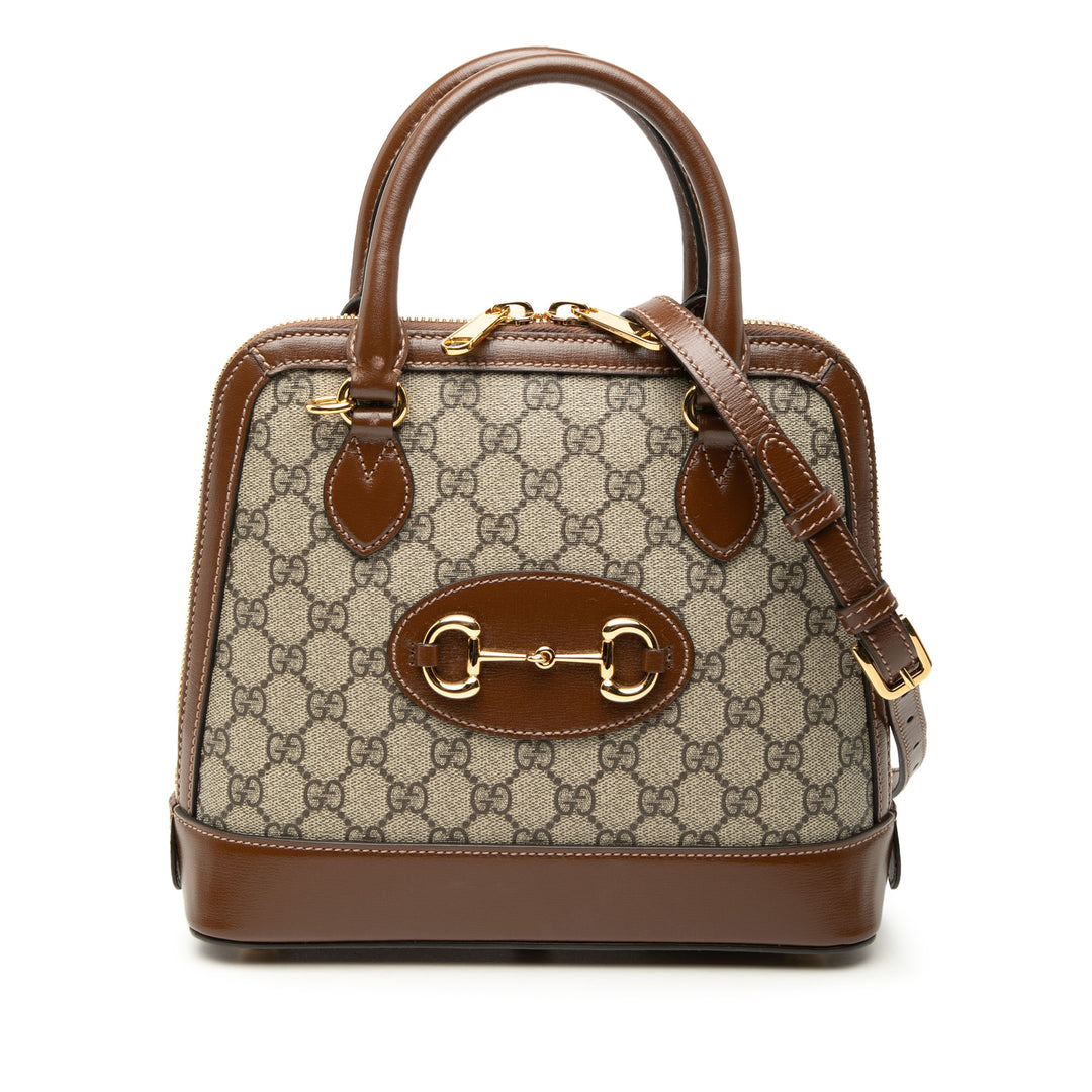 Gucci Small GG Supreme Horsebit 1955 Sac