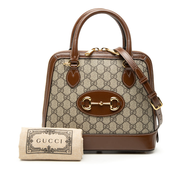 Gucci Small GG Supreme Horsebit 1955 Sac
